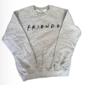 light grey "friends" crew neck